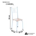 Ver imagem 3 de Kit 6 Cadeiras para Sala de Jantar Sara