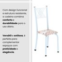 Ver imagem 5 de Kit 6 Cadeiras para Sala de Jantar Sara Branco/Botanic Bege