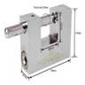 CADEADO GRANDE 70MM BARRA TRANVERSAL BLINDADO ANTI FURTO 4 CHAVES PORTA PORTAO PROFISSIONAL - 3