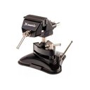 Ver imagem 2 de Mini Torno Morsa de Bancada 70mm com Base de Ventosa e Cabeça inclinável Giratória