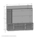 Ver imagem 3 de Home para Tvs 65" Atlanta Cinamomo e Off White Ripado Bechara