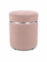 Ver imagem 1 de Kit de Puff com Cinta Superior Prata Nude Rose Veludo - Let Móveis