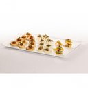 Ver mais imagens de Bandeja Servir Quadrada 30x30 Branca em Polipropileno Linha Tropical Vem