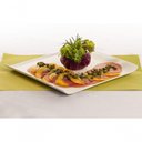 Ver imagem 7 de Bandeja Servir Quadrada 30x30 Branca em Polipropileno Linha Tropical Vem