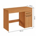 Ver imagem 3 de Escrivaninha 1 Porta 1 Gaveta 100% MDF com Tampo Amplo Atenas Espresso Móveis