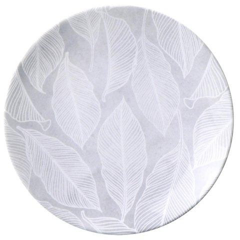 Prato de Sobremesa Arbo em Porcelana Decorada 19cm Tramontin