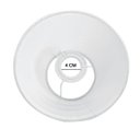 Ver imagem 3 de Cúpula de Abajur 15x12x22cm Tecido Algodão Soquete Importado Ref 19