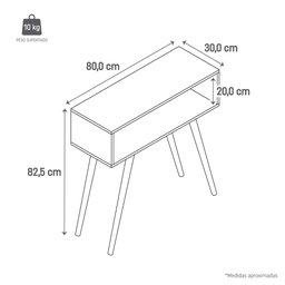 Aparador Balcão Módulo Decorativo Móvel Retro Multiuso C Prateleira para Sala Quarto Hall de - 8