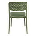 Ver imagem 5 de Cadeira Tramontina Serena Verde Oliva Empilhável em Polipropileno com Proteção Antimicrobiana