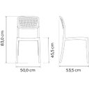 Ver imagem 6 de Cadeira Tramontina Serena Verde Oliva Empilhável em Polipropileno com Proteção Antimicrobiana