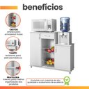 Ver imagem 5 de Fruteira Armário Balcão Multiuso Cozinha Diva Branco Notável