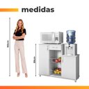 Ver imagem 4 de Fruteira Armário Balcão Multiuso Cozinha Diva Branco Notável
