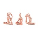 Ver imagem 1 de Kit Esculturas Yoga Rose em Porcelana 3 Pcs 11273 Mart