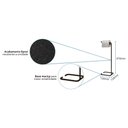 Ver imagem 6 de Kit Lixeira 6l e Porta Papel Higiênico Eleganza Metal Preto - Pallazio