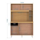 Ver imagem 4 de Cozinha Ambiente Kit Duda 120 Cm Damasco Preto – Poquema