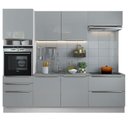 Ver imagem 1 de Cozinha Completa Lux com Armário 6 Portas 5 Gavetas Branco
