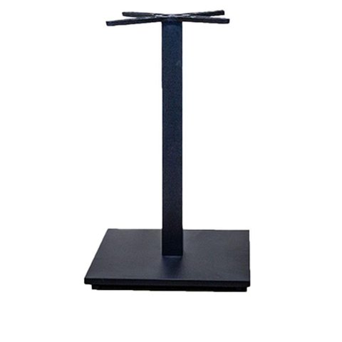 Base de Mesa de Jantar Quadrada Estocolmo Alpha Fratini 72 Cm (altura) Aço Preto com Base Quadrada