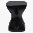 Ver imagem 1 de Mesa Preta Multiuso Design Moderno Mesa Lateral Apoio Decorativo para Piscina Jardim Varanda Sala