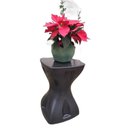 Ver imagem 2 de Mesa Preta Multiuso Design Moderno Mesa Lateral Apoio Decorativo para Piscina Jardim Varanda Sala