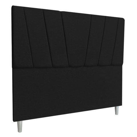 Cabeceira King 1,95m Italia Veludo - Pallazio Preto