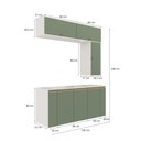 Ver imagem 4 de Conjunto para Banheiro Kappesberg Celeste 7 Peças Branco/verde 160cm