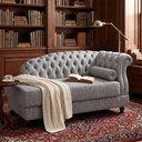 Ver imagem 4 de Sofá de Canto Chaise Pomme 1 Lugar Cinza Linho Sallar Home