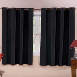 Cortina Blackout Corta Luz PVC 2,80M x 1,60M - Preto - 1