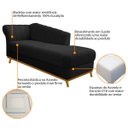 Ver imagem 4 de Diva Recamier Vanessa 160cm Lado Direito Suede Doce Sonho Móveis Preto