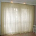 Ver imagem 1 de Cortina Voil Priori Sala Quarto 3,00M x 2,50M Ilhós Cromado - Palha