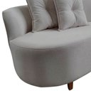 Ver imagem 6 de Namoradeira Sofá Feijão Suria Orgânica Bouclé Cinza Claro