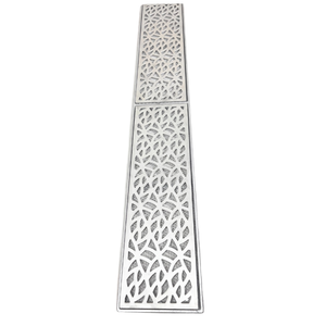 Ralo 15x100 Garden Alumínio com Tela Anti Insetos e Aro Porta Grelha Piscina Quintal 15cm X 100cm