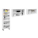 Ver imagem 4 de Cozinha Compacta Colors 3 Peças (2 Armários + 1 Paneleiro) CPT81 Branco/Vermelho - Bertolini