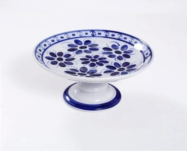 Porta bolo com pé - Porcelana  Monte Sião