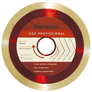 Disco Diamantado Para Vidro SMG de 4" 105mm - 1096 - STAMACO