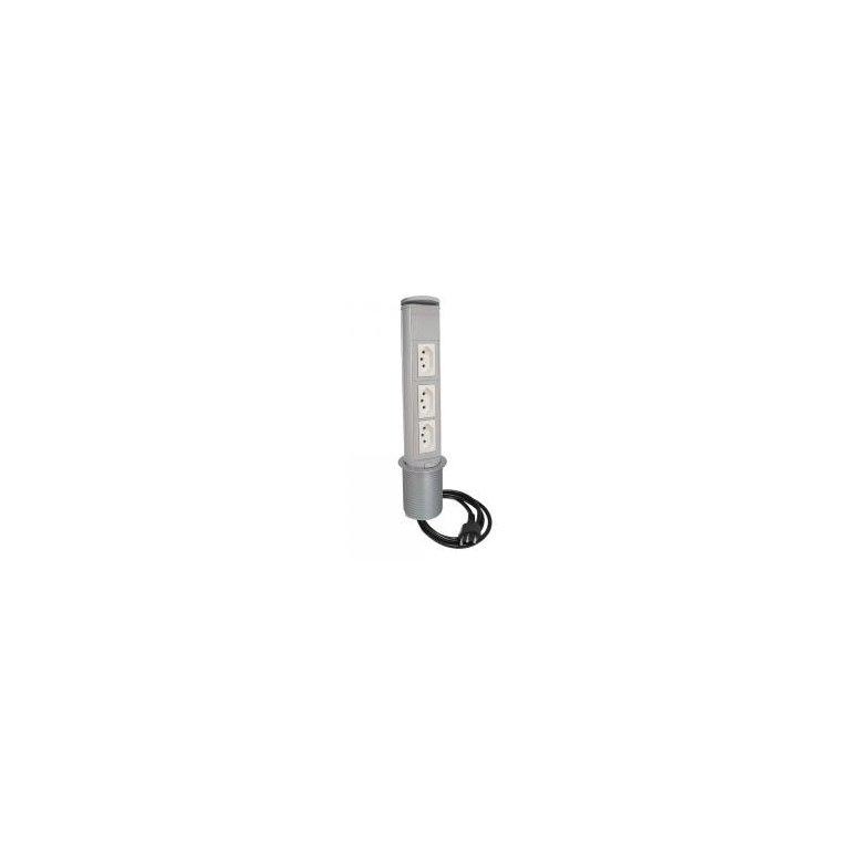 MINI TOTEM DE MESA MANUAL 3ELE NBR 20A - PRATA
