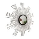Ver imagem 2 de Espelho decorativo de parede redondo com moldura palitada Quasar Prata
