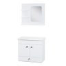 Kit Gabinete com Espelho Pamplona Branco Corso 64x32x57 - 1