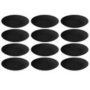 Ver imagem 4 de Kit 12 Pratos Plásticos Servir 25cm Buffet Coza Preto Doces Salgados Festas Eventos