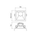 Ver imagem 4 de Spot de Embutir Recuado Stella Square Angle 25° Mr16 Gu10 Quadrado Bivolt