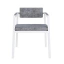 Ver imagem 5 de Poltrona Noah Fixa C/4 Pés 78 X 60,5 X 60,5 Cm Pés Brancos. Lautrec Cinza Lautrec Cinza