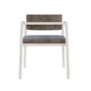 Ver imagem 6 de Poltrona Noah Fixa C/4 Pés 78 X 60,5 X 60,5 Cm Pés Brancos. Lautrec Cinza Lautrec Cinza