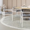 Ver imagem 4 de Poltrona Noah Fixa C/4 Pés 78 X 60,5 X 60,5 Cm Pés Brancos. Lautrec Cinza Lautrec Cinza