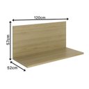 Ver imagem 2 de Tampo P/balcão 120cm com Fundo 100% Mdf Phoenix Móvel na Caixa