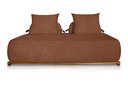 Ver imagem 1 de Sofá Dubai 2 Lugares 1.60m Tecido Bouclê Terracota para Sala Bz Home Decor