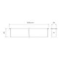 Ver imagem 2 de Trilho Eletrificado de Embutir Stella S.Line 24V com 1 Metro Branco