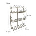 Ver imagem 2 de jardineira suporte floreira ferro dourado jardim vertical 3 andares vasos de plantas