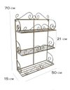 Ver imagem 2 de jardineira suporte floreira ferro dourado jardim vertical 3 andares vasos de plantas