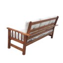 Ver mais imagens de Sofá Cancún 3 Lugares de Madeira Banco Super Resistente Estofado Creme