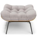 Ver imagem 3 de Kit 2 Puff\'s Decorativos Sala de Estar Costela L02 Linho Bege