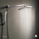 Ver imagem 7 de Kit Chuveiro Quadrado de Parede Tucuruí com Desviador Mundaú e Ducha Manual Jaci Pingoo.casa -